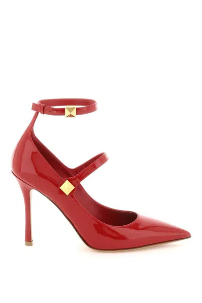 Shop Valentino Patent Leather Pumps In Rosso