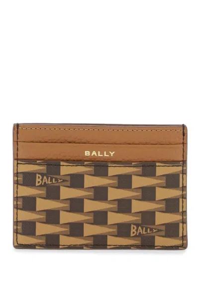 Shop Bally Pennant Business Cardholder In Marrone
