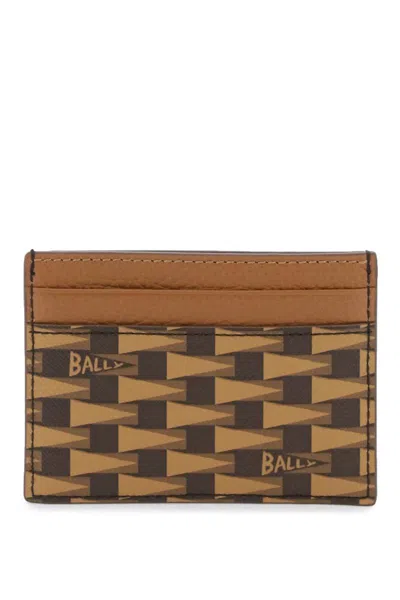 Shop Bally Pennant Business Cardholder In Marrone