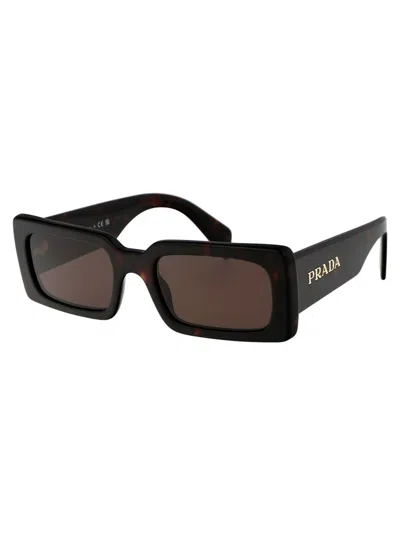 Shop Prada Sunglasses In 16n5y1 Briar Trotoise