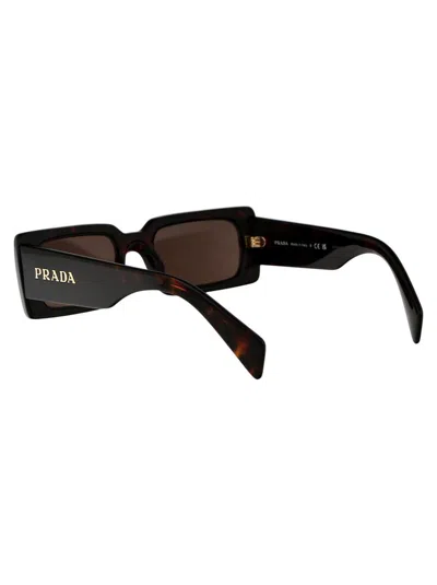 Shop Prada Sunglasses In 16n5y1 Briar Trotoise