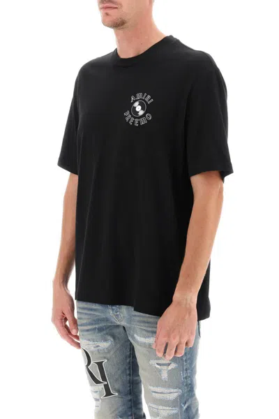 Shop Amiri Premier Record Crew-neck T-shirt In Nero