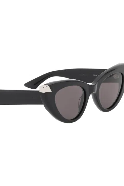 Shop Alexander Mcqueen Punk Rivet Cat-eye Sunglasses For In Nero