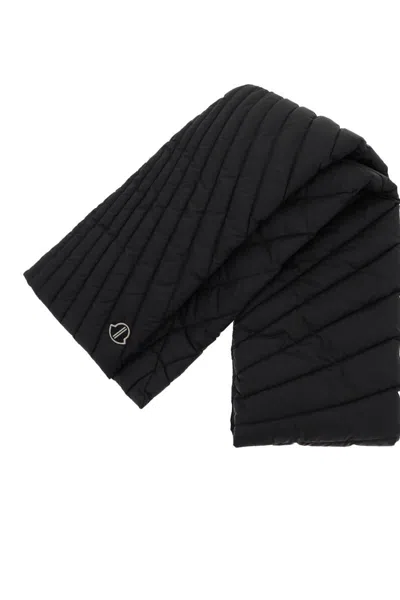 Shop Moncler X Rick Owens Radiance Scarf In Nero