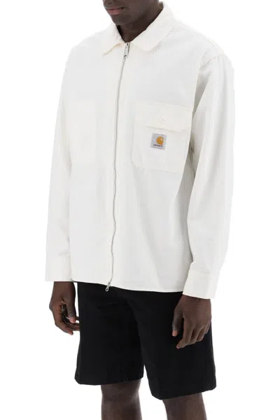 Shop Carhartt "rainer Overshirt In Bianco