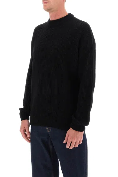 Shop Closed Recycled-wool Sweater In Nero