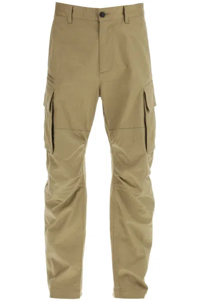 Shop Dsquared2 Regular Fit Cargo Pants In Beige
