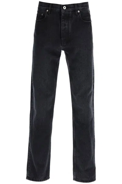 Shop Off-white Regular Jeans With Tapered Cut In Grigio