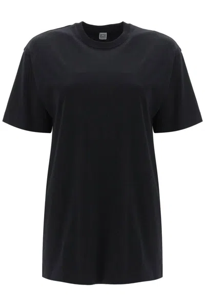 Shop Totême Relaxed Fit Straight T-shirt In Nero