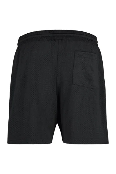 Shop Represent Nylon Bermuda Shorts In Black