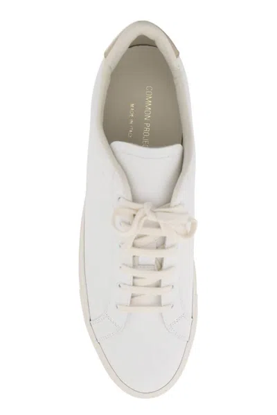 Shop Common Projects Retro Low Top Sne In Bianco