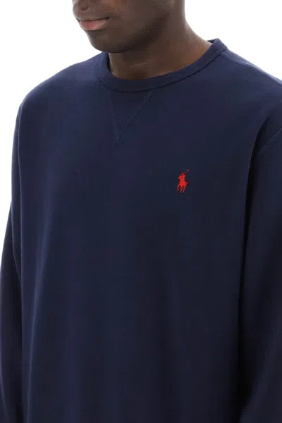 Shop Polo Ralph Lauren Rl Sweatshirt In Blu