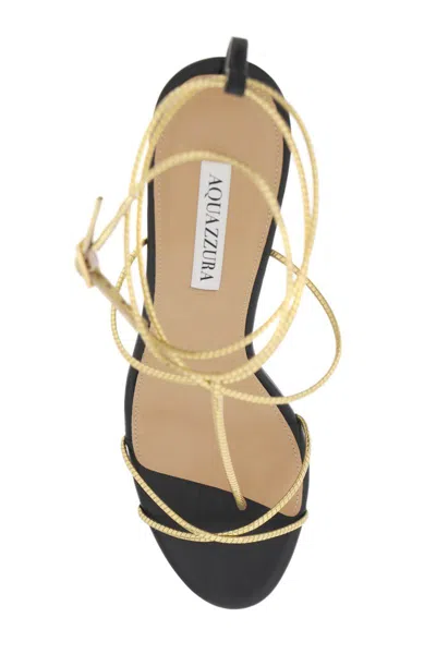Shop Aquazzura Roman Romance Sandals In Oro