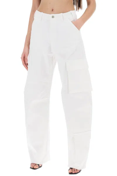 Shop Darkpark Rose Cargo Pants In Bianco