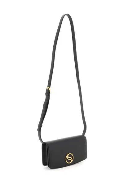 Shop Stella Mccartney S-wave Crossbody Bag In Nero