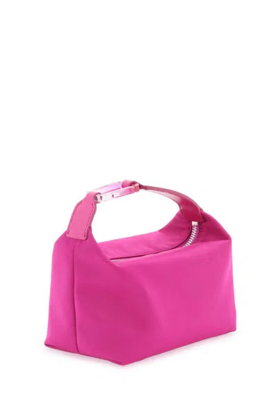 Shop Eéra Satin Mini Moon Bag In Rosa