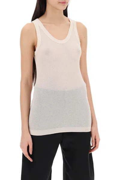 Shop Lemaire Seamless Sleeveless Top In Neutro