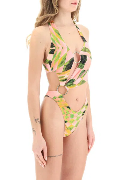 Shop Louisa Ballou Sex Wax One-piece Swimsuit In Rosa
