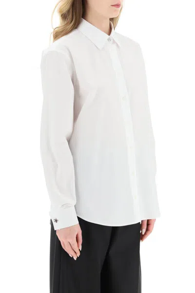 Shop N°21 Shirt With Jewel Buttons In Bianco