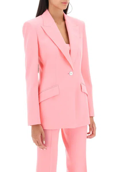 Shop Versace Single-breasted Medusa Jacket In Rosa