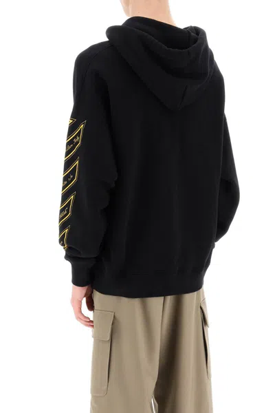 Shop Off-white Skated Hoodie With Ow 23 Logo In Nero