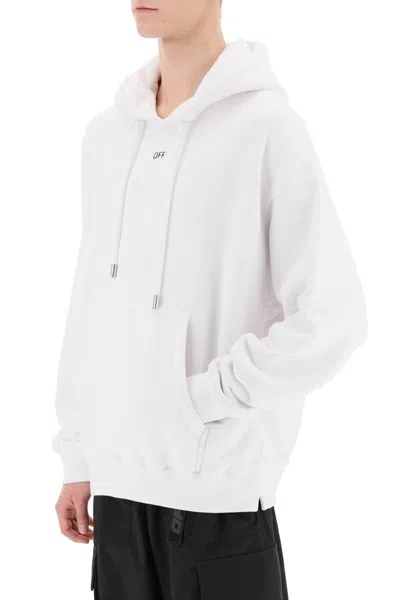 Shop Off-white Skate Hoodie With Off Logo In Bianco