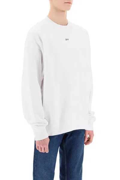 Shop Off-white Skate Sweatshirt With Off Logo In Bianco