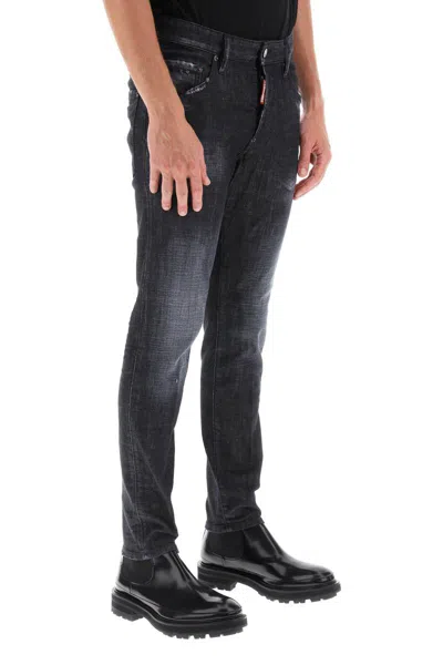 Shop Dsquared2 Skater Jeans In Black Clean Wash In Nero