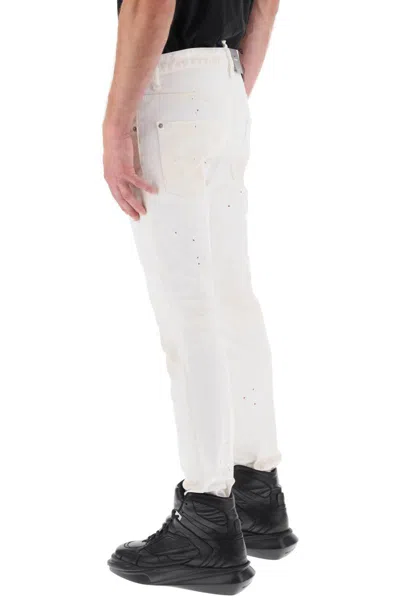 Shop Dsquared2 Skater Jeans In Bianco
