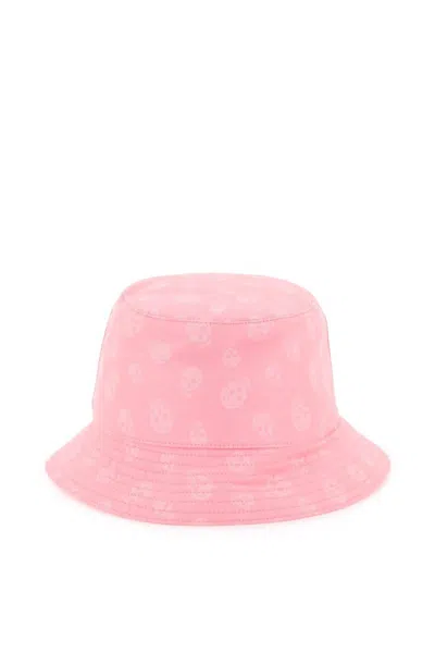 Shop Alexander Mcqueen Skull Bucket Hat In Rosa