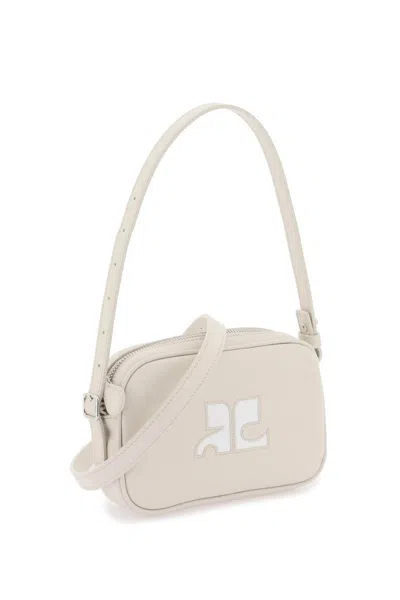Shop Courrèges Slim Camera Bag For Compact In Neutro