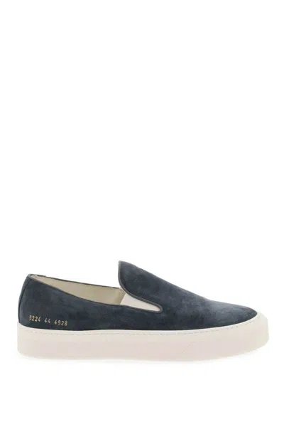 Shop Common Projects Slip-on Sneakers In Blu