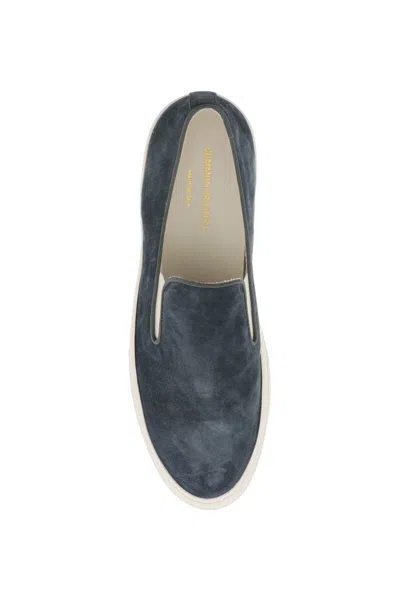 Shop Common Projects Slip-on Sneakers In Blu