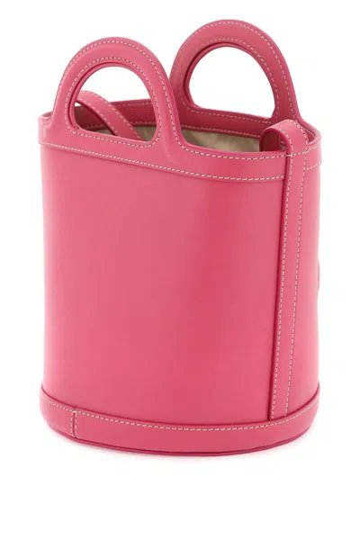 Shop Marni Small 'tropicalia' Bucket Bag In Fuxia