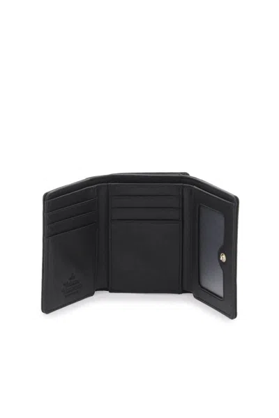 Shop Vivienne Westwood Small Frame Saffiano Wallet In Nero
