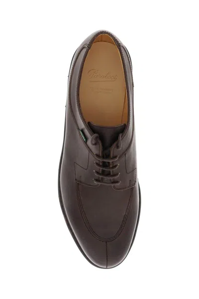 Shop Paraboot Smooth Leather Derby Avignon In In Marrone