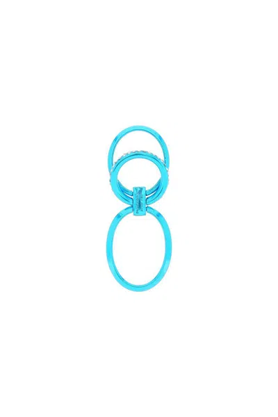 Shop Panconesi Solar Crystal Ring In Blu