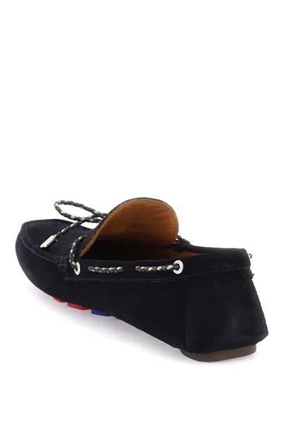 Shop Ps By Paul Smith Springfield Suede Loafers In Blu