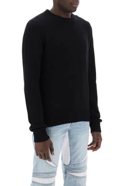 Shop Amiri Stack Cashmere Sweater In Nero