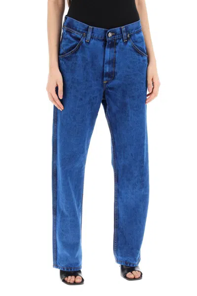 Shop Vivienne Westwood Straight Cut Ranch Jeans In Blu