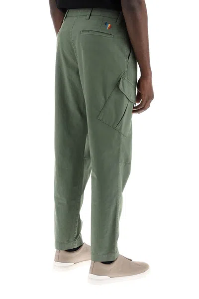 Shop Ps By Paul Smith Stretch Cotton Cargo Pants For Men/w In Verde