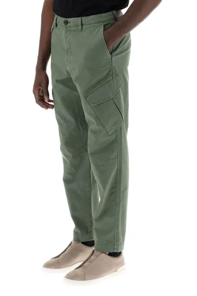 Shop Ps By Paul Smith Stretch Cotton Cargo Pants For Men/w In Verde