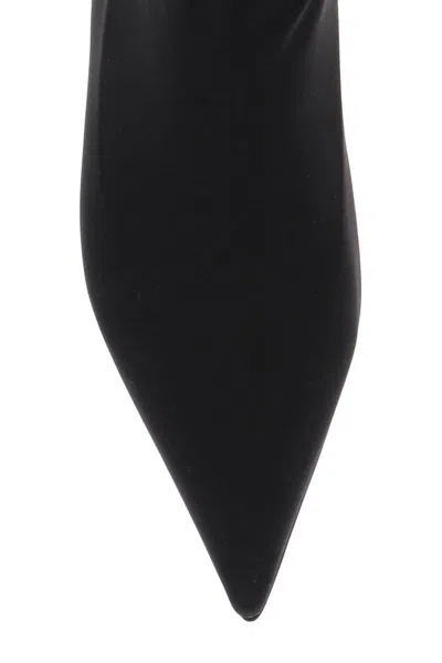 Shop Dolce & Gabbana Stretch Jersey Thigh-high Boots In Nero