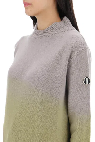 Shop Moncler X Rick Owens Subhuman Cut-out Cashmere Sweater In Beige