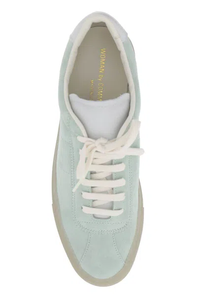 Shop Common Projects Suede Leather Sneakers For Men In Verde