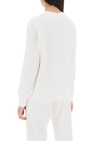 Shop Autry Sweatshirt With Maxi Logo Print In Bianco