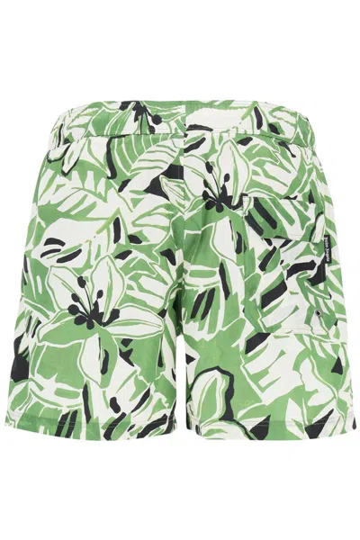 Palm Angels Floral-print Drawstring Swim Shorts In Multicolor