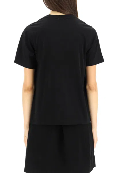 Shop Burberry T-shirt With Logo Print In Nero