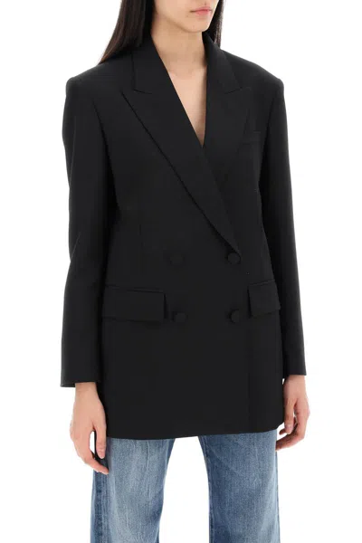 Shop Valentino Tailored Wool Jacket For Men In Nero