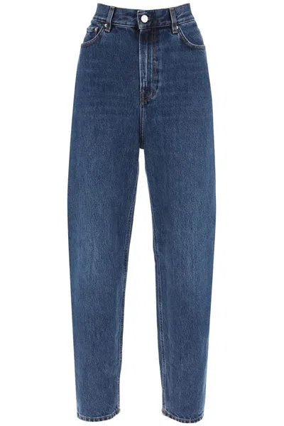 Shop Totême Tapered Jeans In Blu